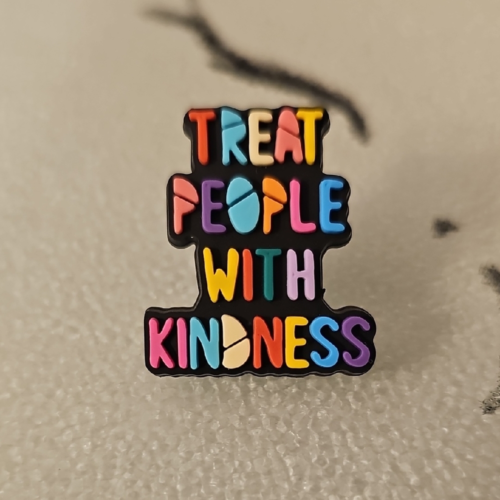 Colorful 'Treat People With Kindness' Pin
